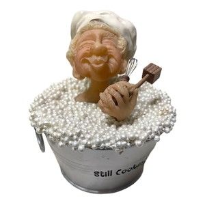 Young At Heart  2005 Lori Anne Tripp "Still Cooking”08009 Chef Grandma In Tub